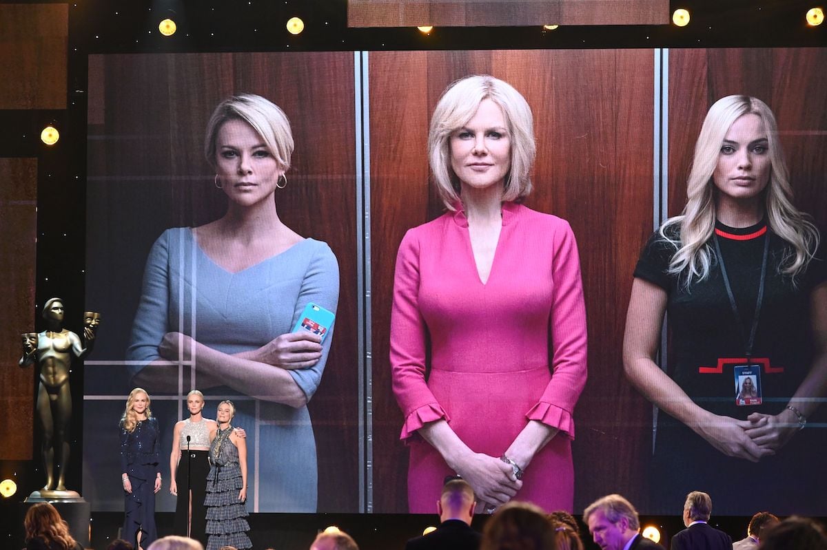 Nicole Kidman, Charlize Theron, and Margot Robbie present a clip of "Bombshell" during the 26th Annual Screen Actors Guild Awards show