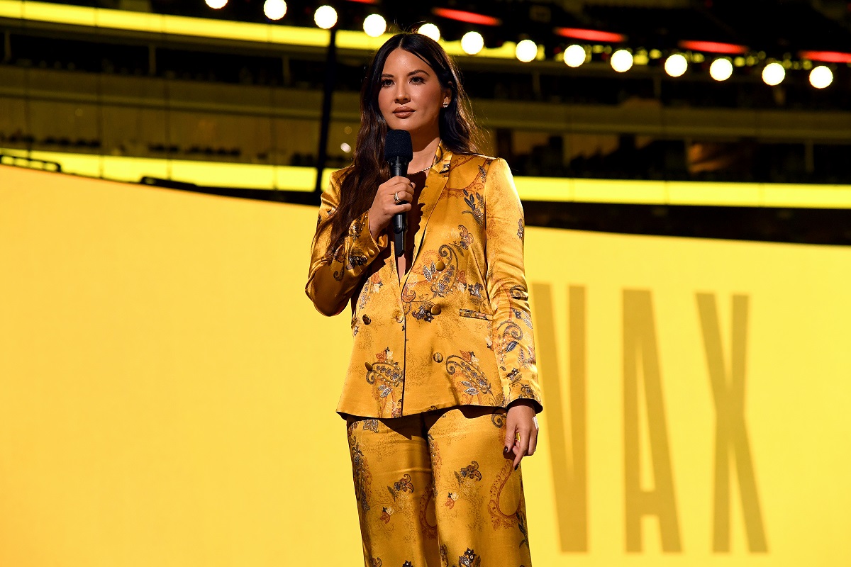 Olivia Munn speaks onstage during Global Citizen VAX LIVE in California