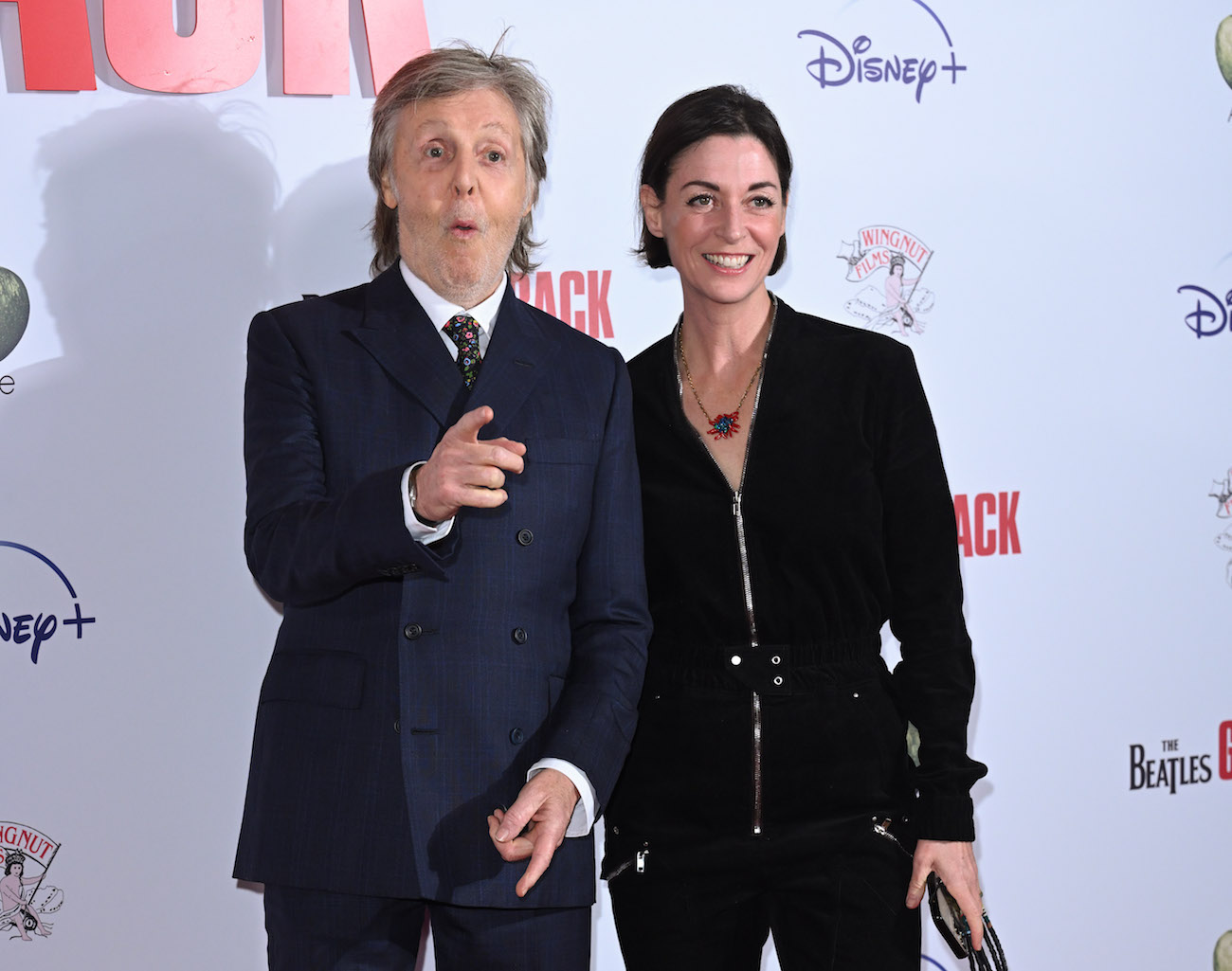 Paul McCartney and his daughter Mary McCartney at the UK premiere of 'The Beatles: Get Back.'