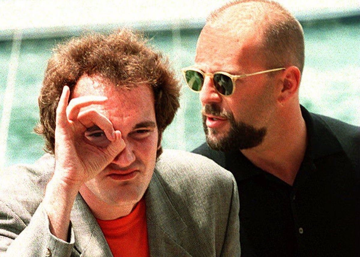 Bruce Willis and Quentin Tarantino of Pulp Fiction