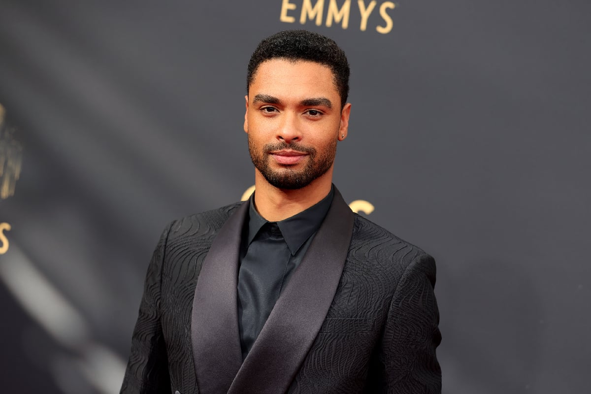 'Bridgerton' and 'The Gray Man' star Regé-Jean Page at the Emmys in a black suit