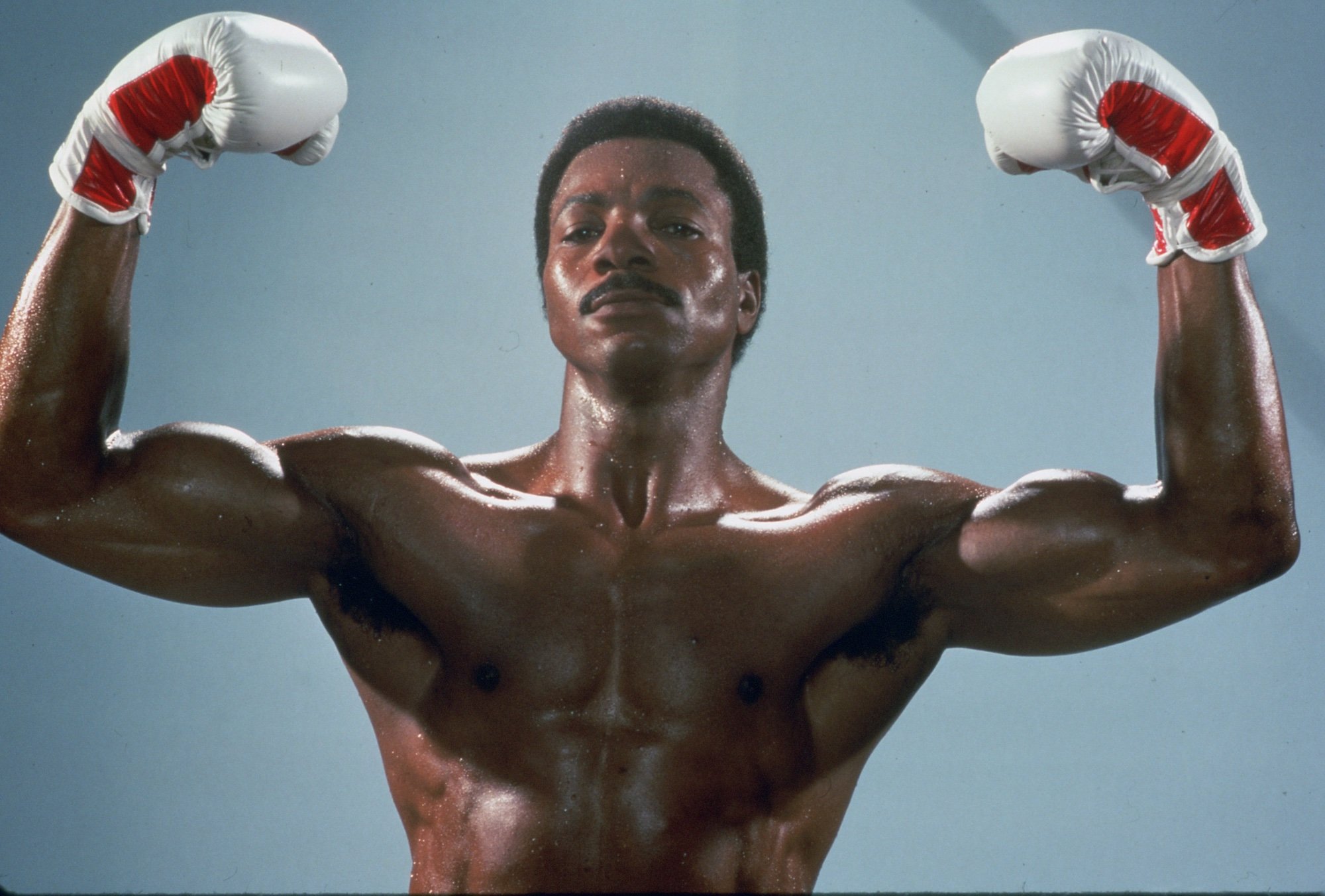 'Rocky IV': Apollo Creed flexes his muscles