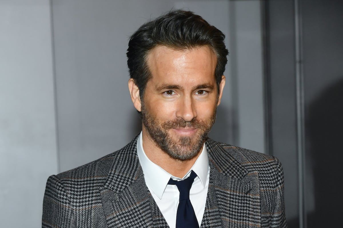 Ryan Reynolds, wearing houndstooth jacket