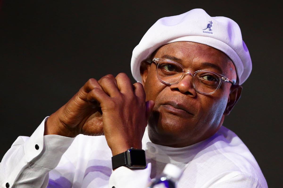 Samuel L. Jackson attends the press conference for 'Captain Marvel' at Marina Bay Sands Expo and Convention Centre on February 14, 2019, in Singapore