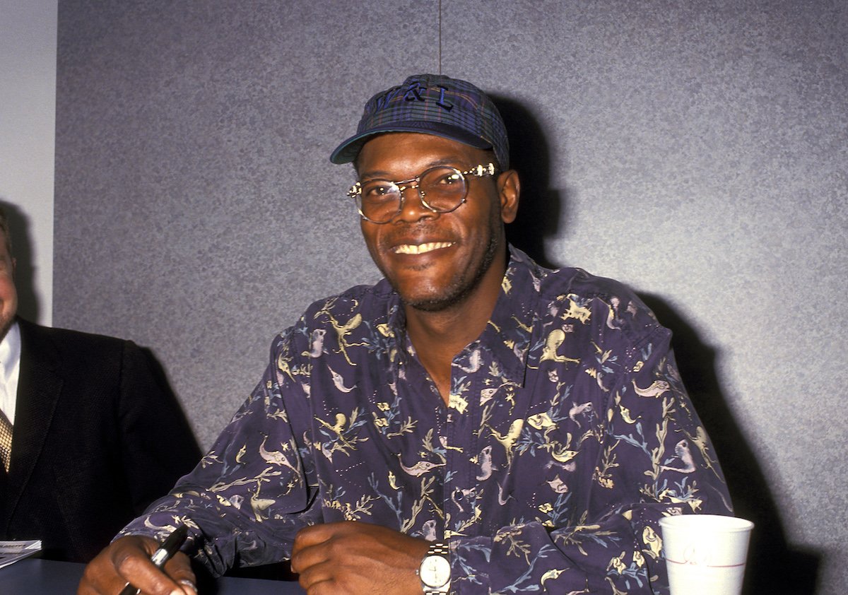 Samuel L. Jackson smiles for the camera in 1993