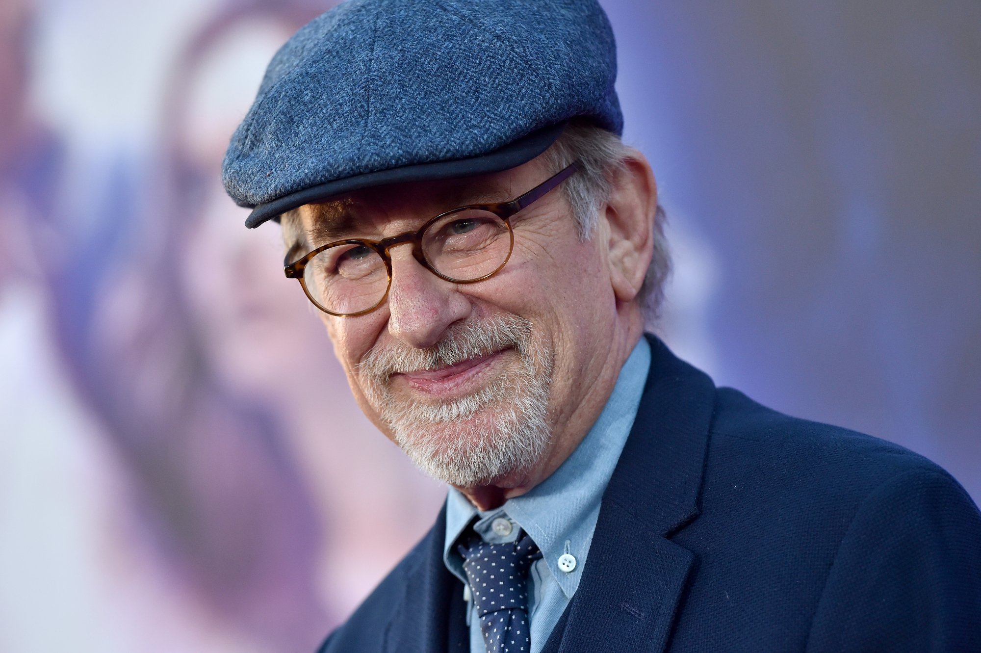 'Saving Private Ryan' filmmaker Steven Spielberg smiling with a hat on