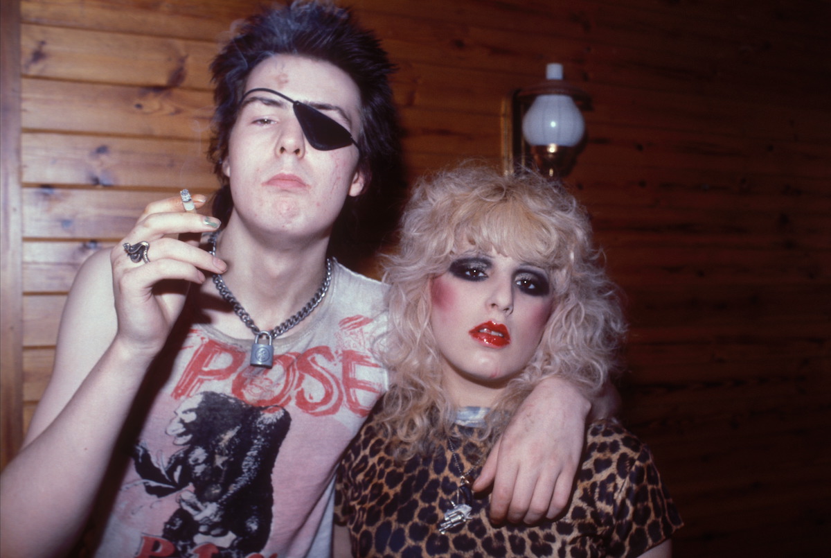 Sid Vicious and Nancy Spungen pose together.