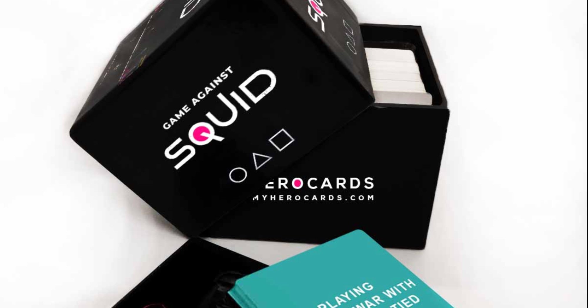 'Squid Game' Cards Against Humanity gift box with cards.
