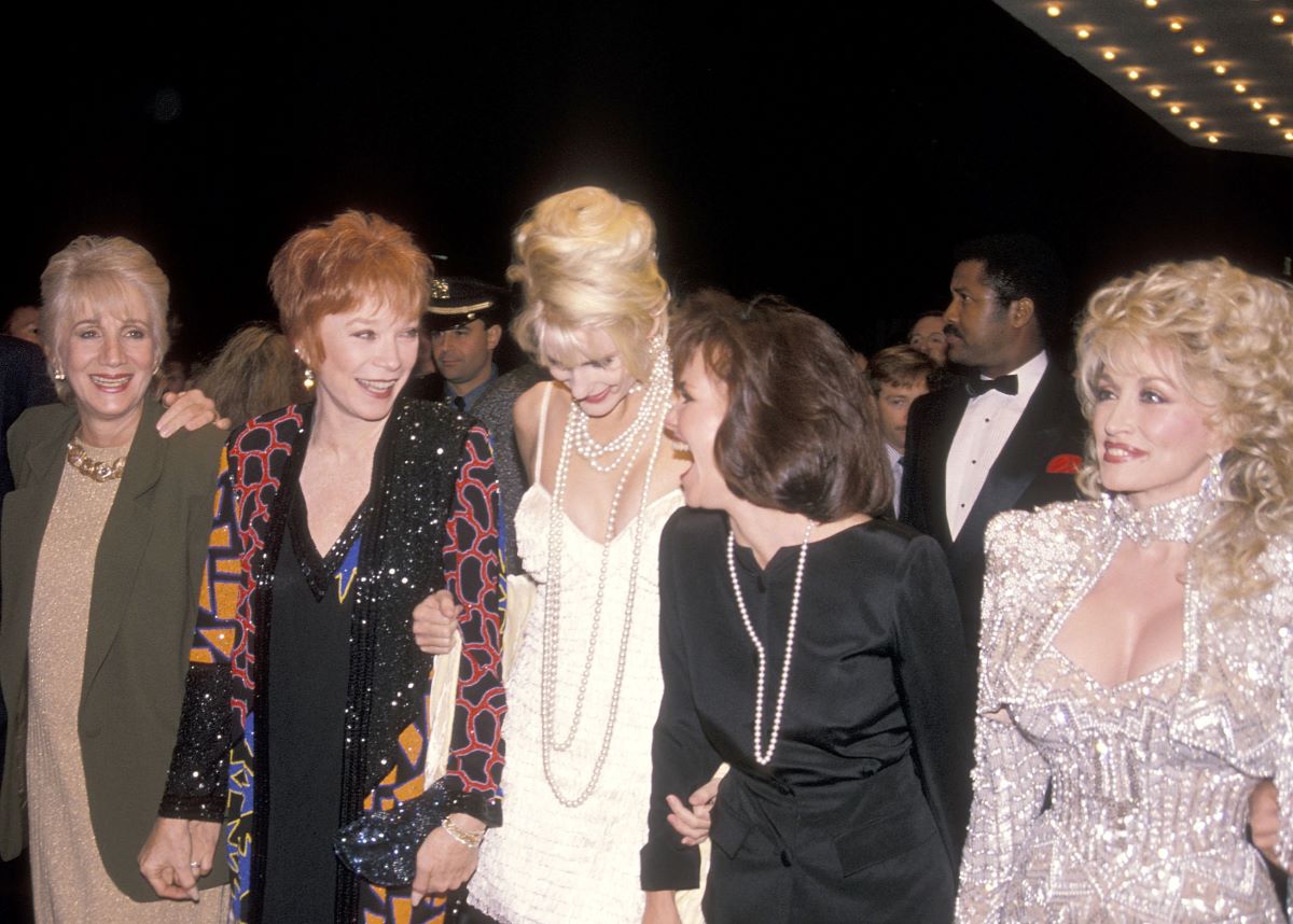 Olympia Dukakis, Shirley MacLaine, Daryl Hannah, Sally Field and Dolly Parton at the premiere of 'Steel Magnolias'