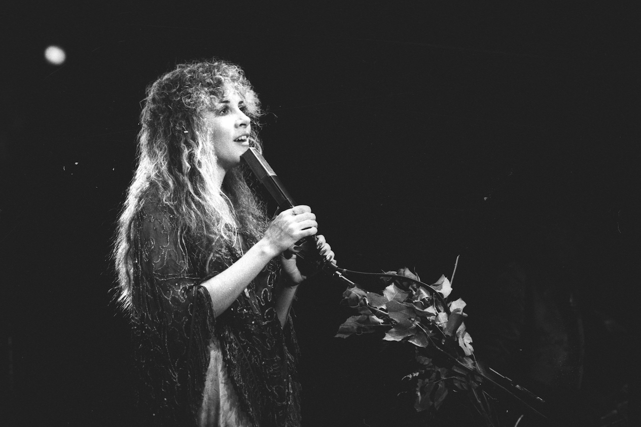 Stevie Nicks performing with Fleetwood Mac in Atlanta, Georgia, 1977.