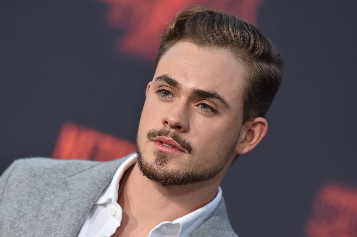 Stranger Things actor Dacre Montgomery arrives at the Season 2 premiere at Regency Bruin Theatre on October 26, 2017, in Los Angeles, California