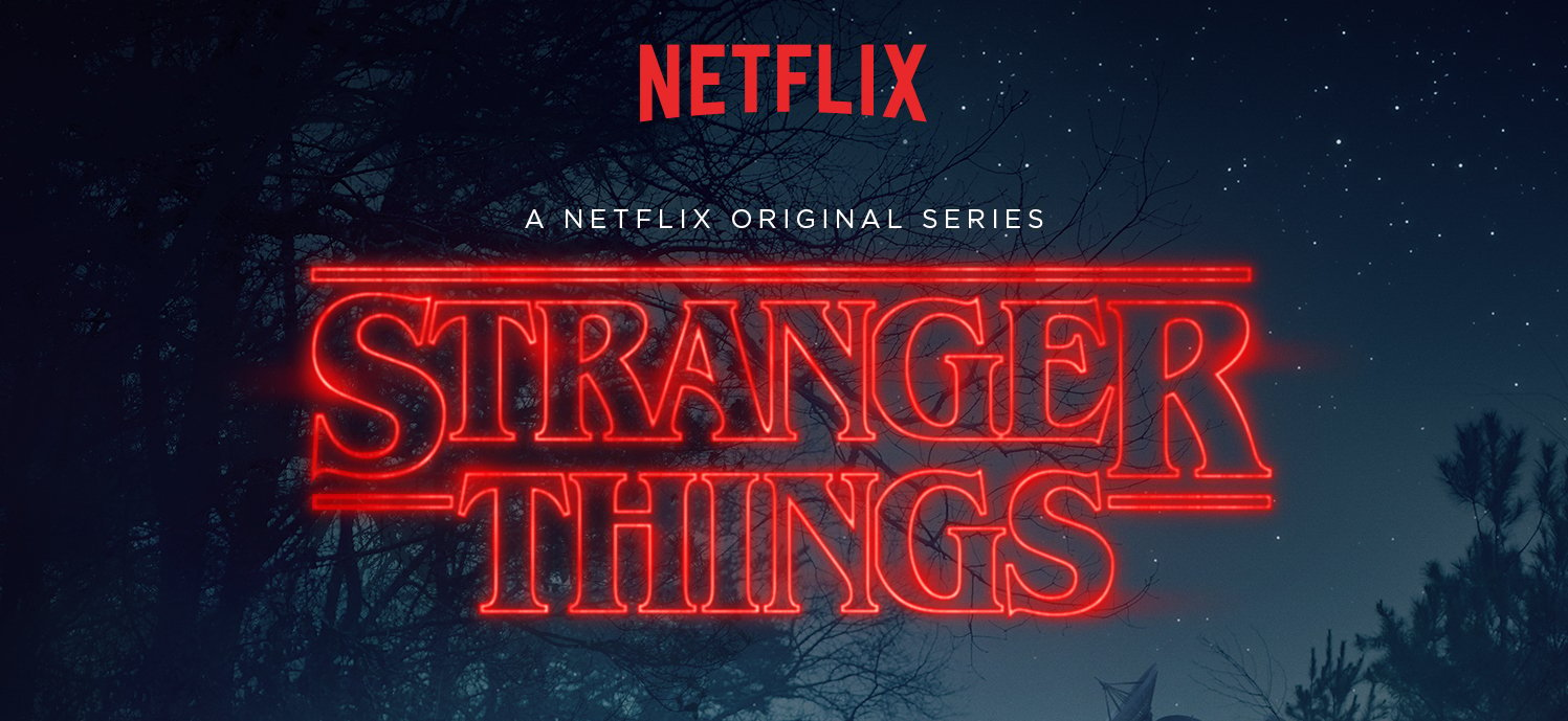 The 'Stranger Things' logo, which Stephen King's novels served as inspiration.