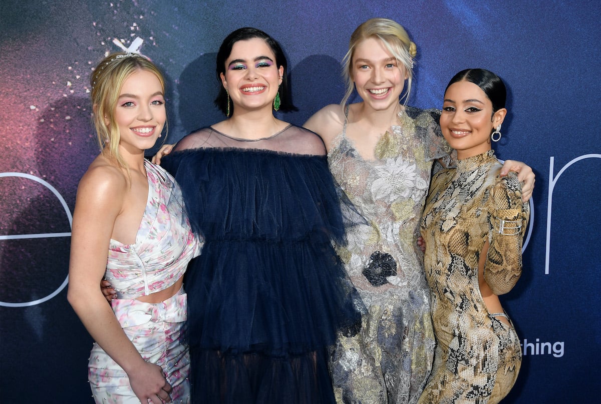 Euphoria Season 2 cast members: Sydney Sweeney, Barbie Ferreira, Hunter Schafer and Alexa Demie at the premiere