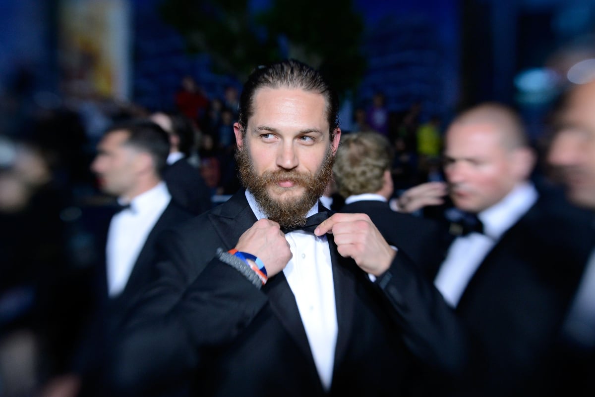Tom Hardy departs the "Lawless" Premiere during the 65th Annual Cannes Film Festival at Palais des Festivals on May 19, 2012 in Cannes, France