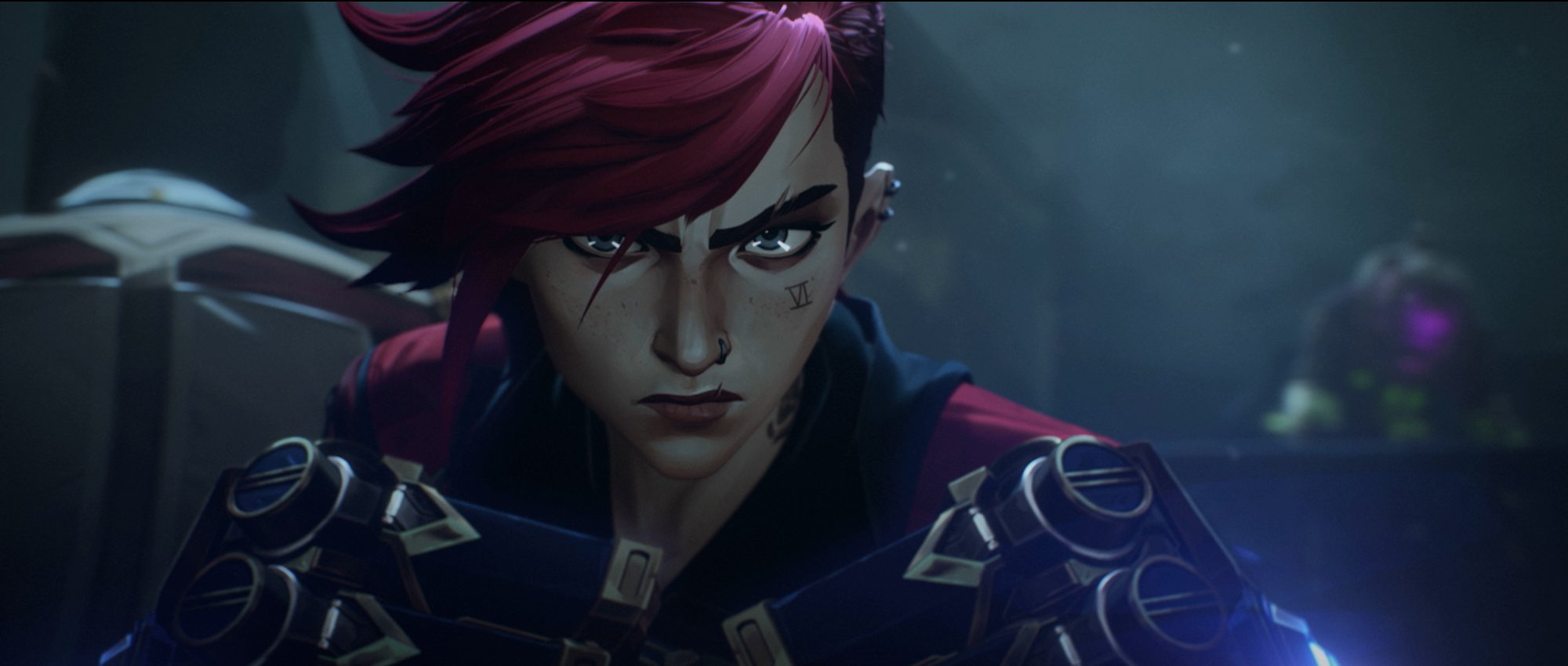Vi holding up her fists in 'League of Legends' show 'Arcane' as the featured image about if Vi and Caitlyn are LGBTQ