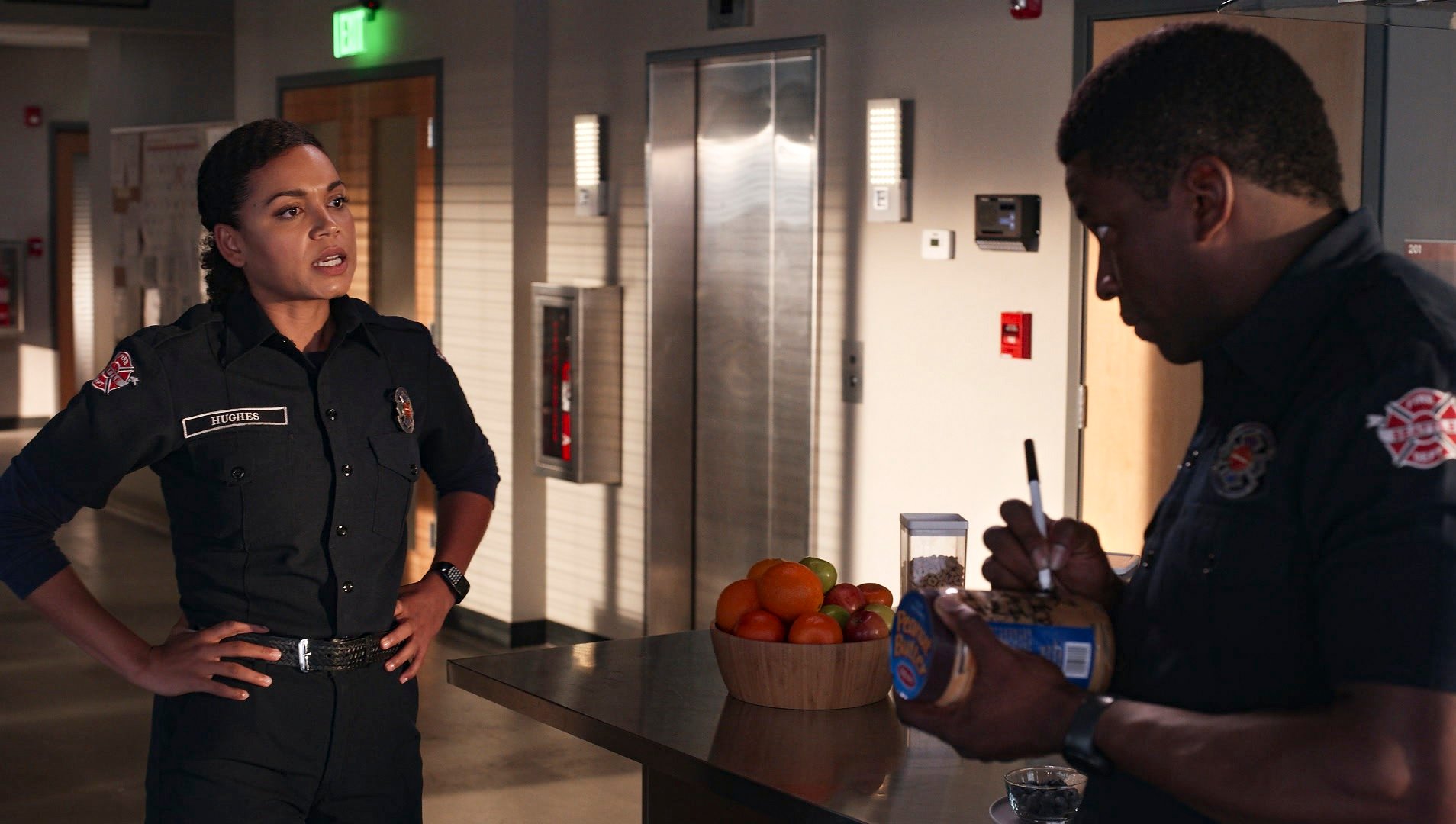 Station 19 Season 5 Episode 5 Barrett Doss and Okieriete Onaodowan