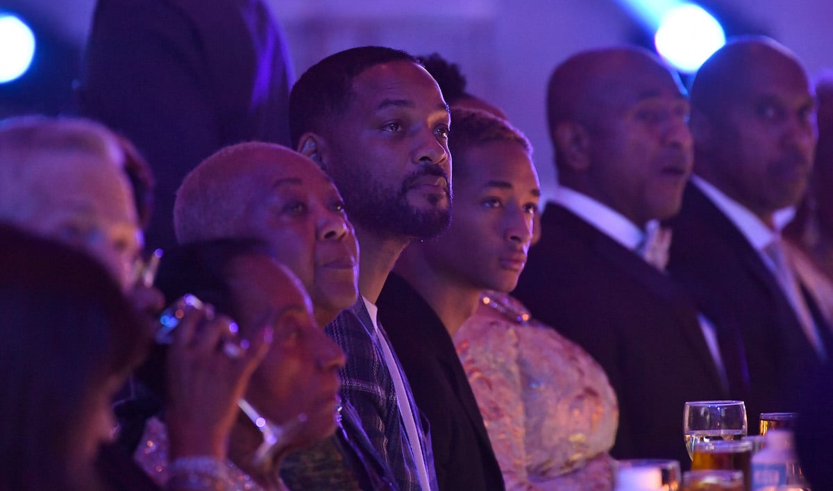 Actor Will Smith attends a gala with his son Jaden in 2020