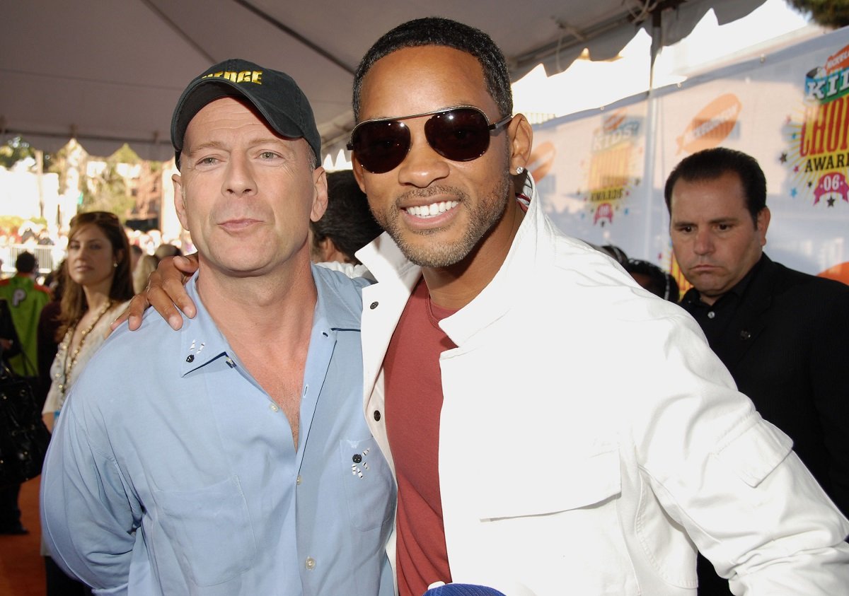 Will Smith and Bruce Willis smiling