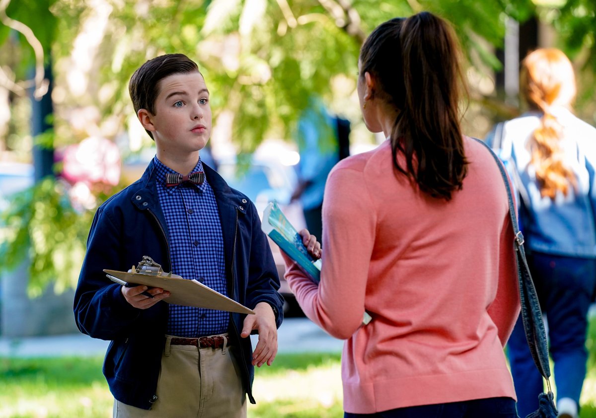 Various CBS child stars, like Iain Armitage from 'Young Sheldon' (pictured) were asked about their favorite holiday specials and traditions