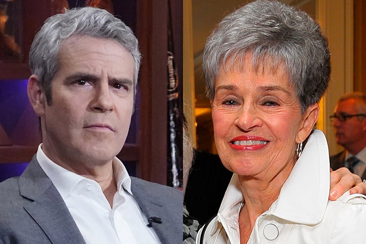 Andy Cohen and Lois Rinna