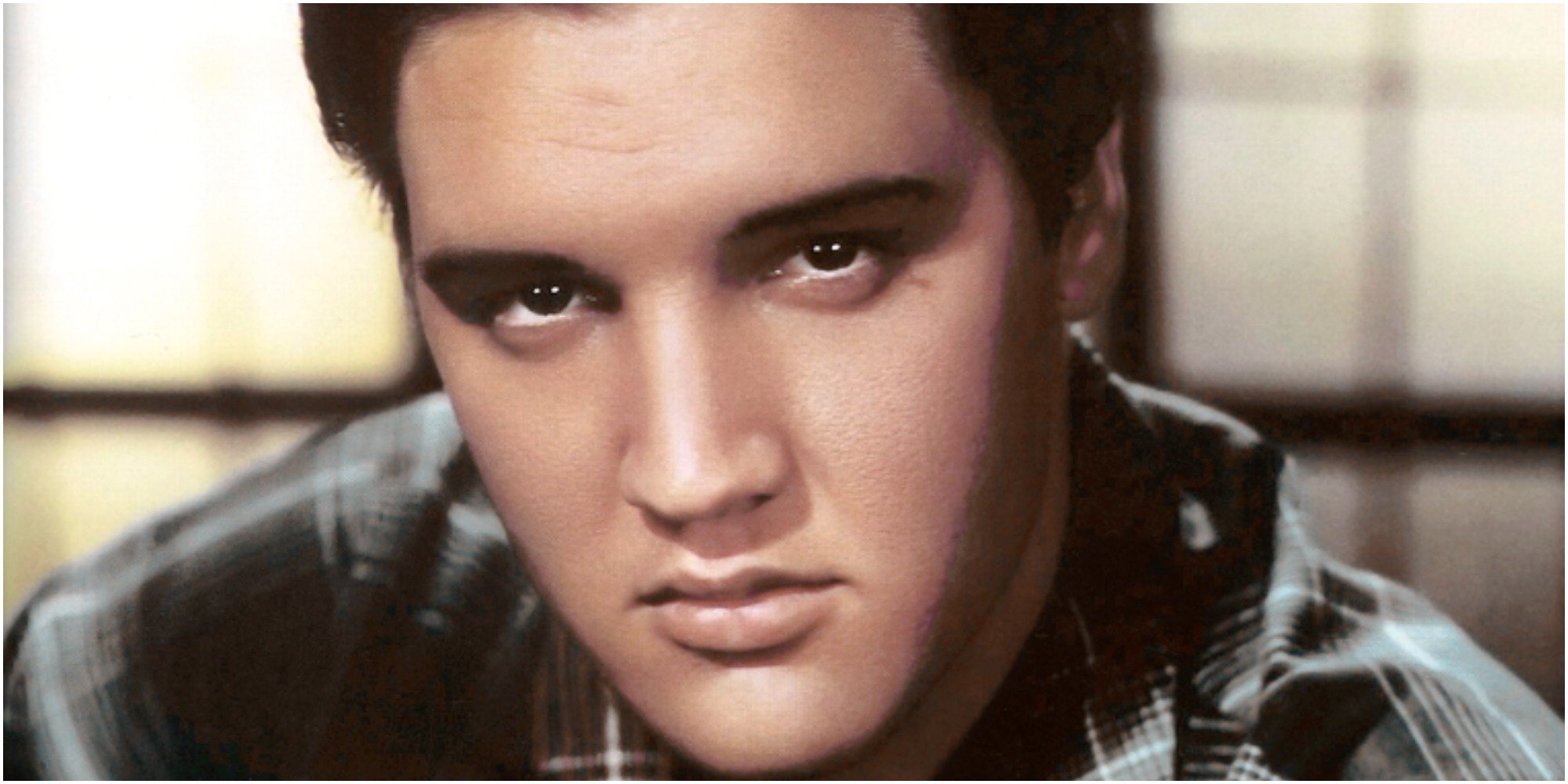 A photo of Elvis Presley taken during the filming of "King Creole."