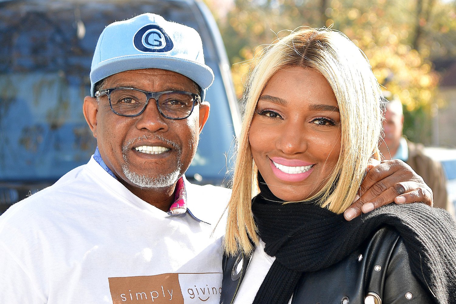 Gregg and Nene Leakes smiling