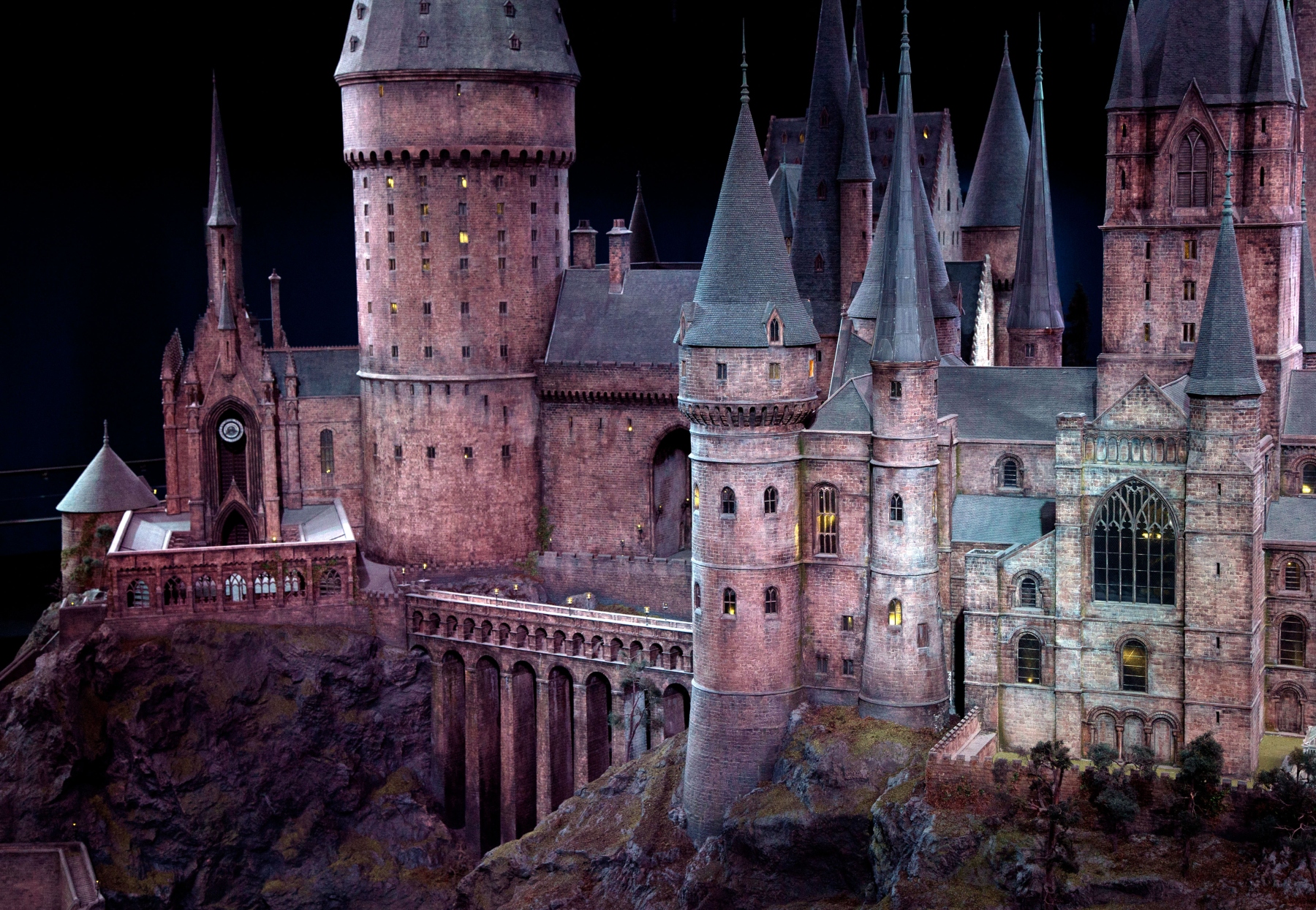 Scale model of Hogwarts from all 7 'Harry Potter' movies