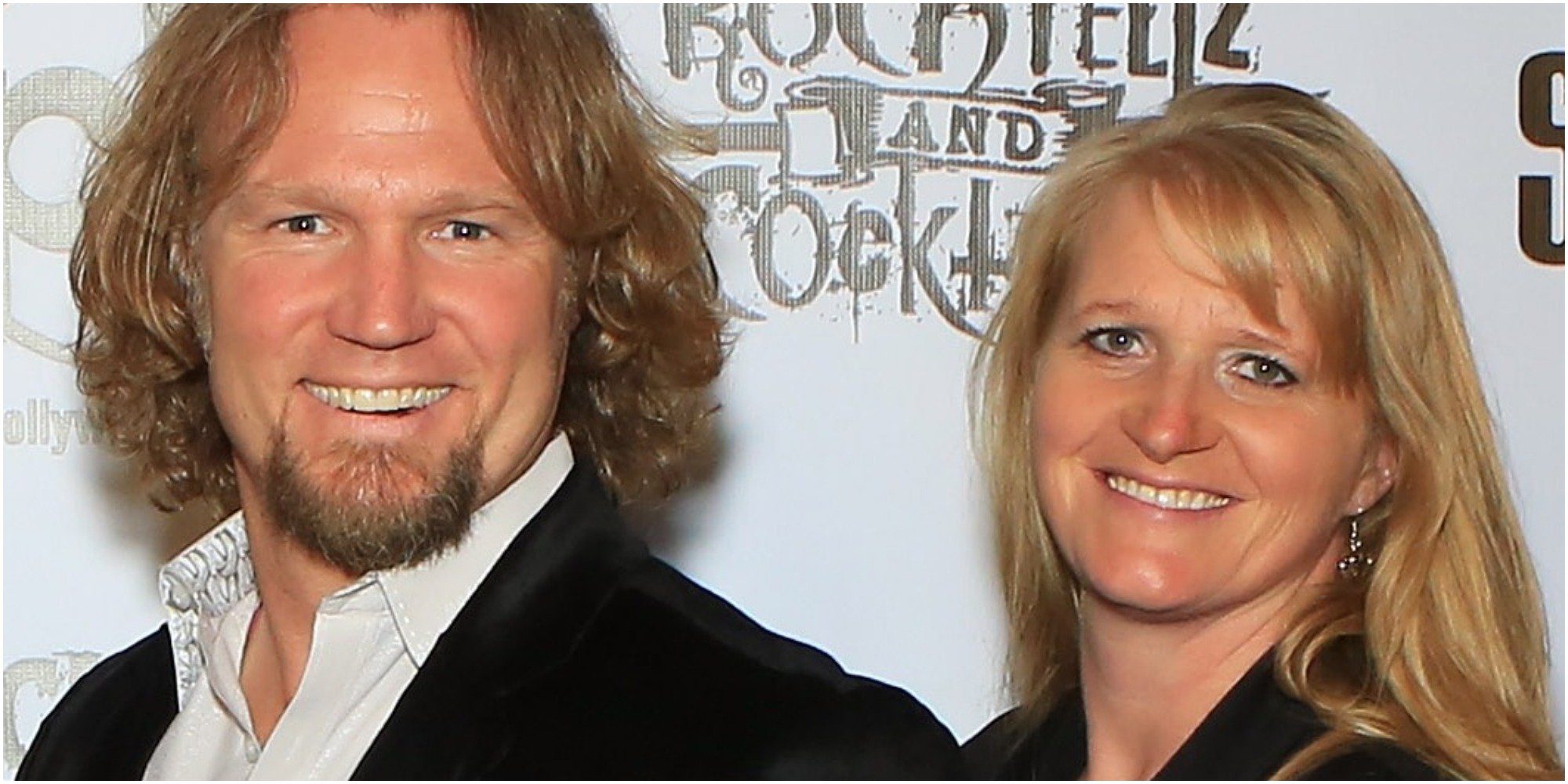 Kody and Christine Brown of Sister Wives pose at a red carpet event.
