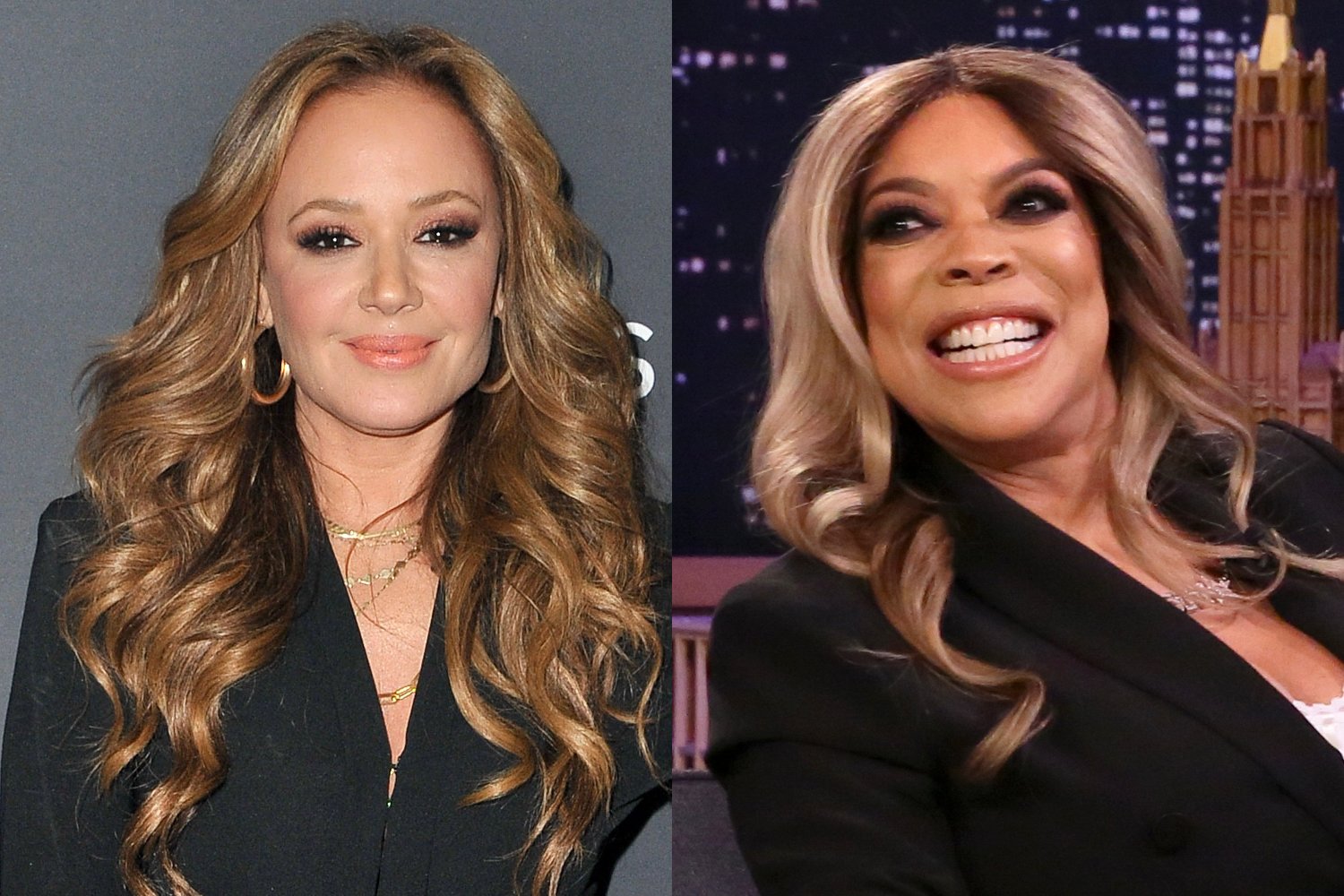 Leah Remini and Wendy Williams smiling