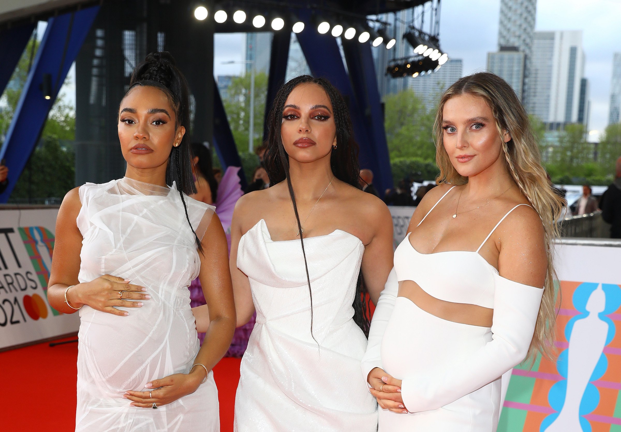 Leigh-Anne Pinnock, Jade Thirlwall and Perrie Edwards of Little Mix on the red carpet