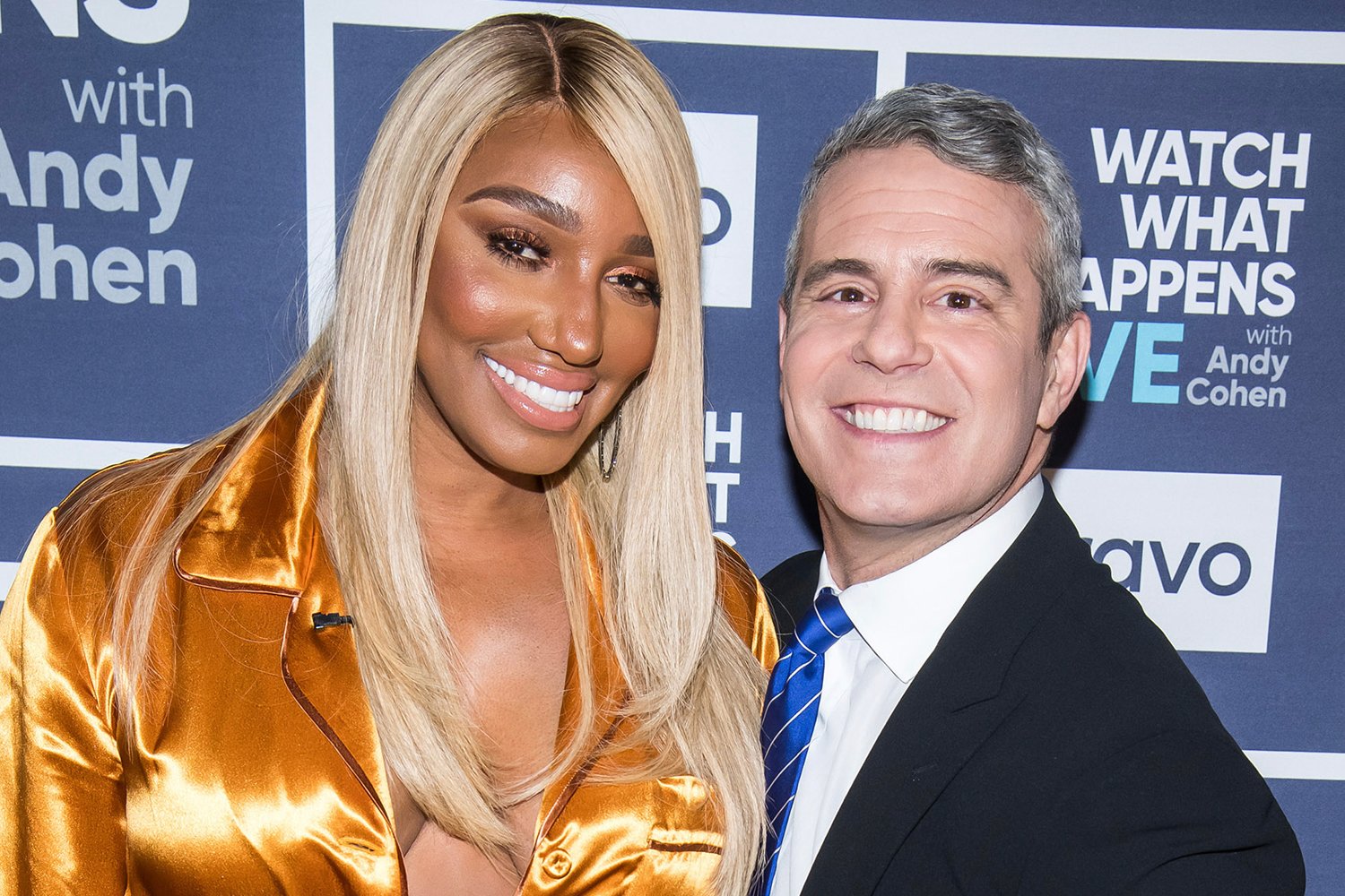 Nene Leakes and Andy Cohen smiling