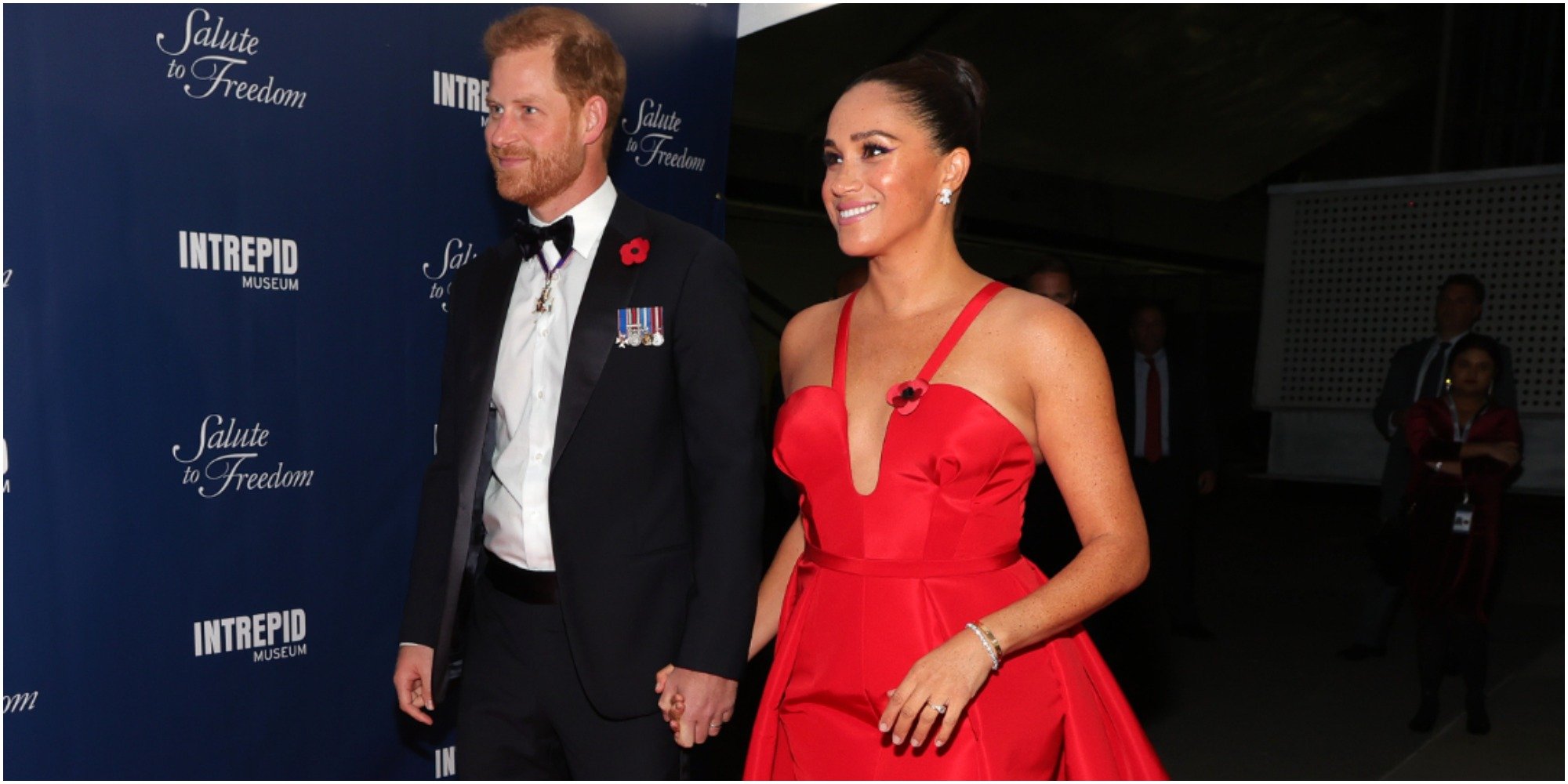 Prince Harry and Meghan Markle dress for a red carpet event.