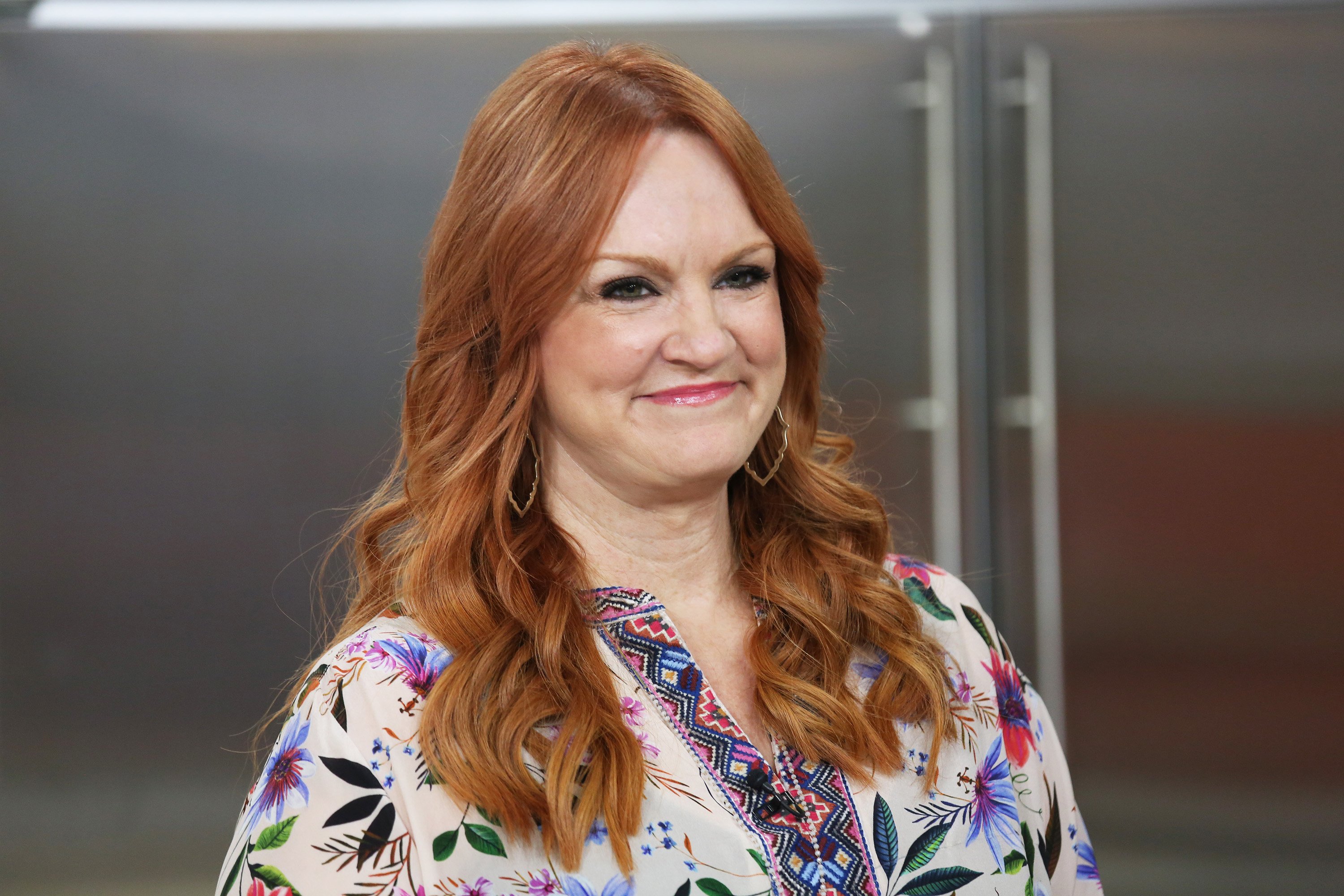 Ree Drummond wears a floral blouse during an appearance on the Today show. 