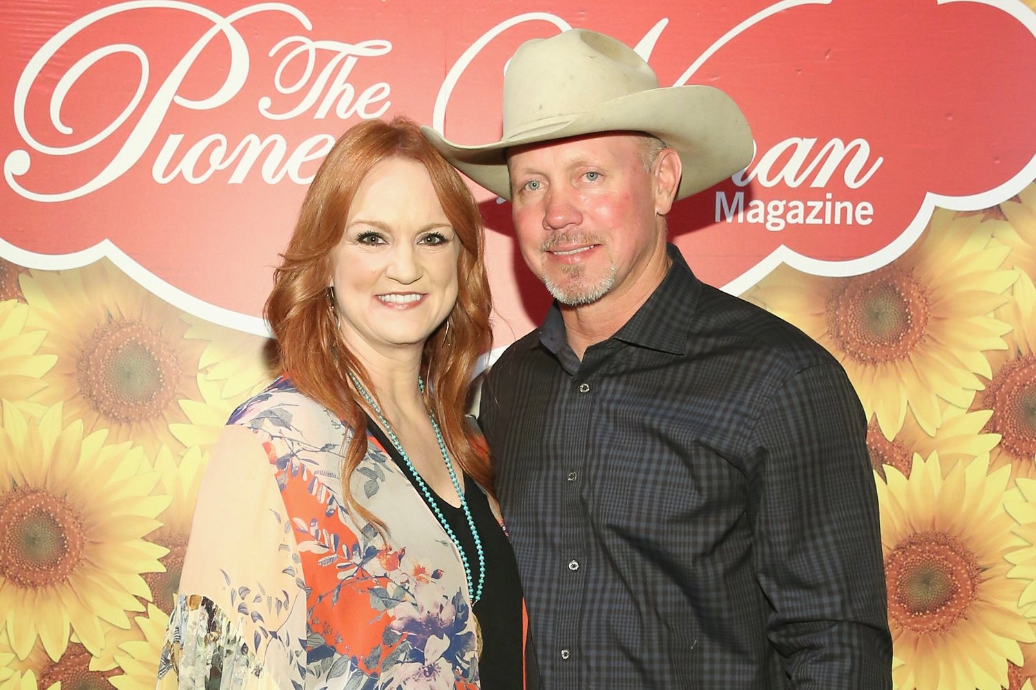 Ree Drummond and her husband Ladd smile at a 'The Pioneer Woman' magazine event