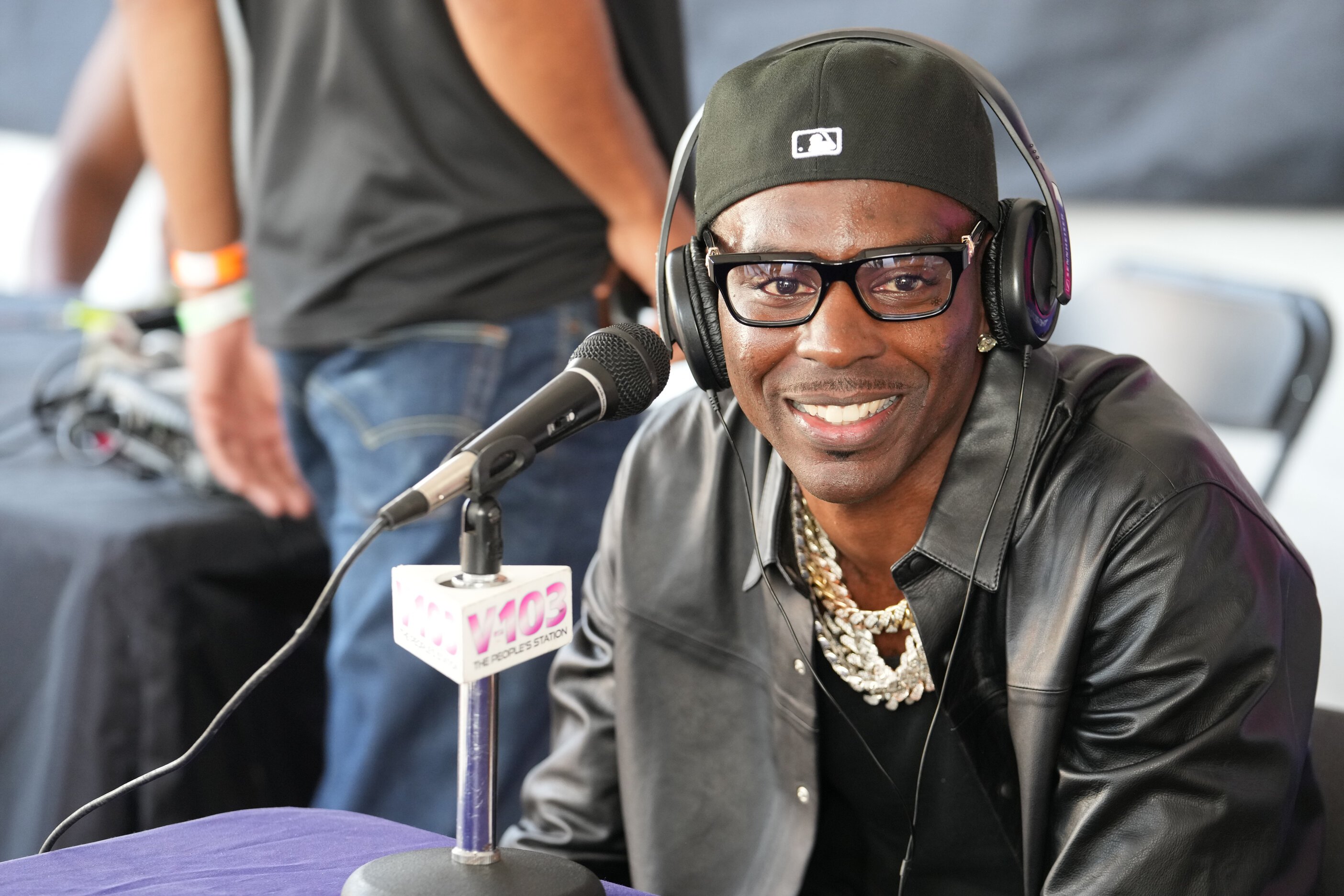 Rapper Young Dolph is seen backstage during 2021 ONE Musicfest at Centennial Olympic Park on October 09, 2021 in Atlanta, Georgia.