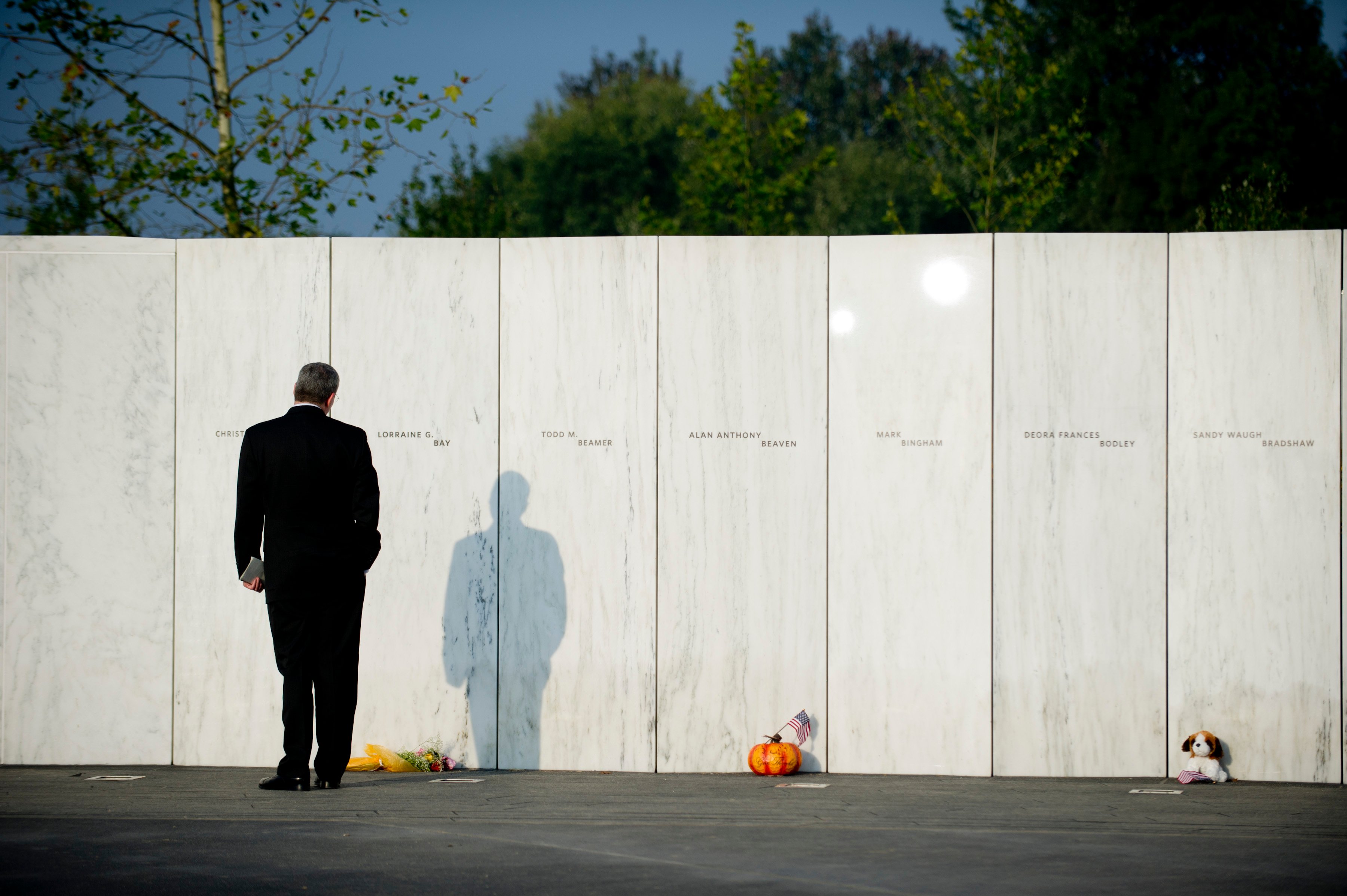 Someone at the Flight 93 National Memorial
