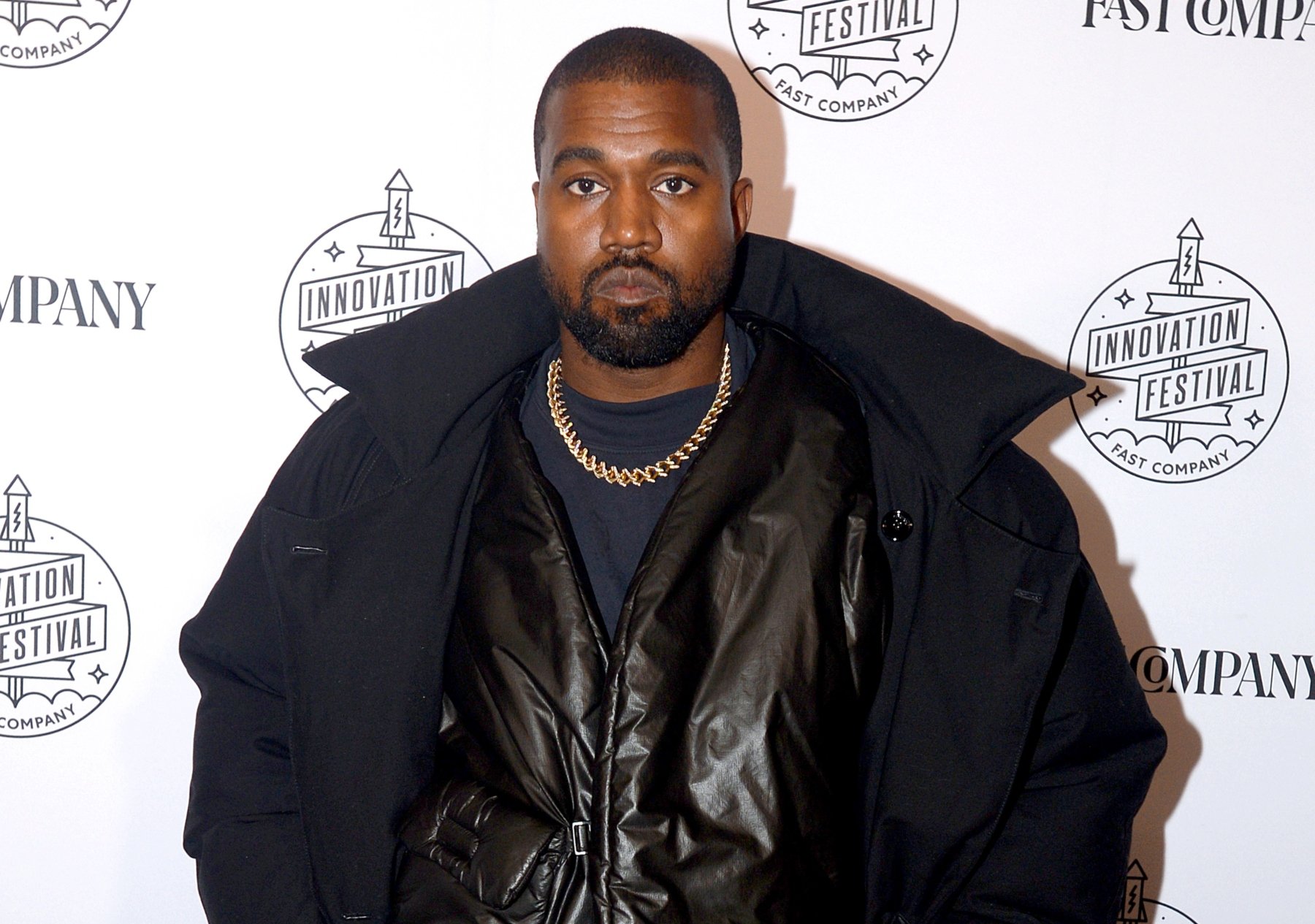 Kanye West, aka Ye, attends Fast Company Innovation Festival, 2019