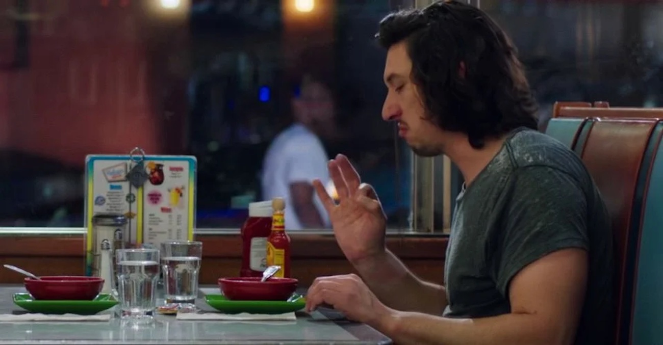 Adam Driver delivering his 'good soup' line in Lena Dunham's HBO series 'Girls'