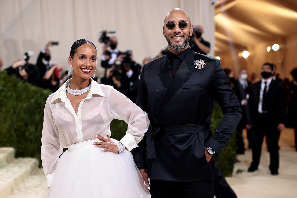 Married couple Alicia Keys and Swizz Beatz attend the 2021 Met Gala