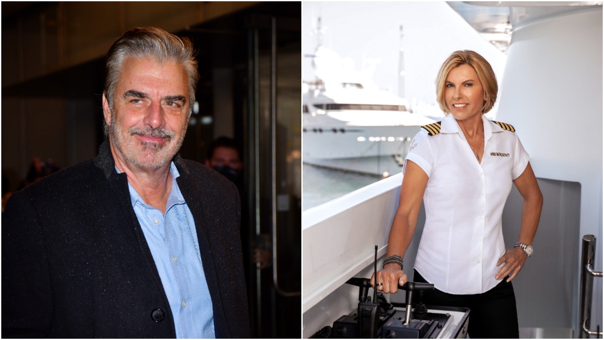 Chris Noth arrives at the At Just Like That ... premiere and Captain Sandy Yawn poses for a Below Deck Mediterranean cast photo