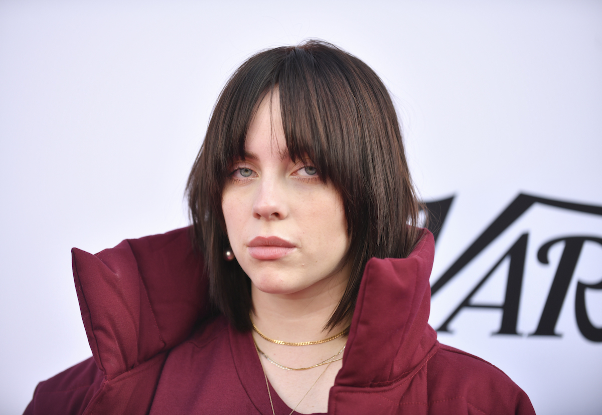 Billie Eilish poses for the camera at an event.