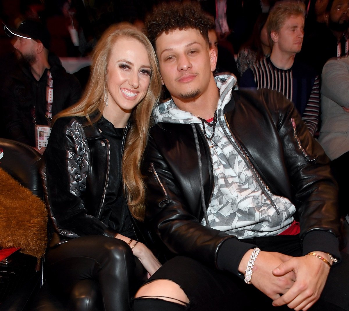 Brittany Matthews and Patrick Mahomes attend State Farm All-Star Saturday Night Event
