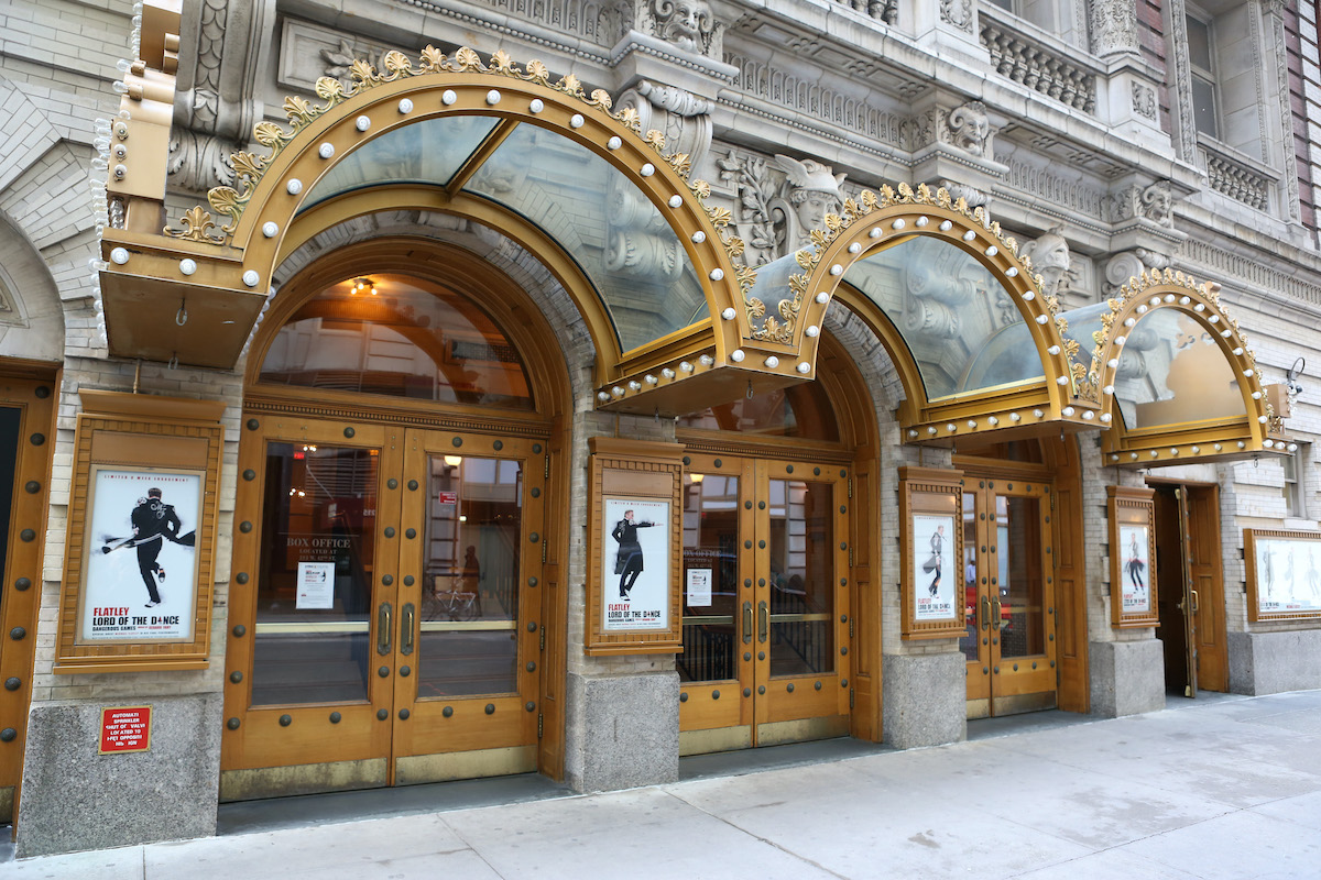 Lyric Theatre in New York City, Marquee Unveiling 'Lord Of The Dance: Dangerous Games'