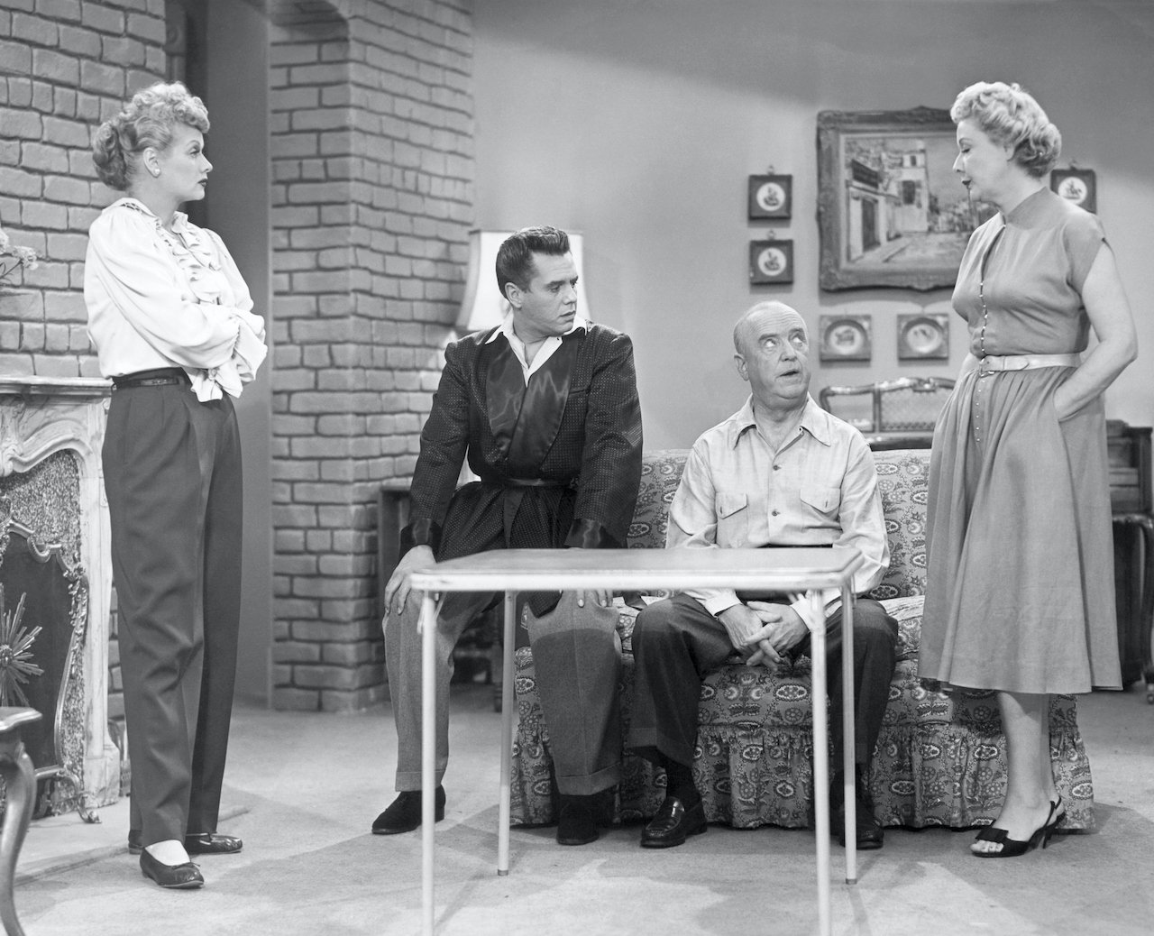 Lucille Ball, Desi Arnaz, William Frawley, and Vivian Vance of 'I Love Lucy'