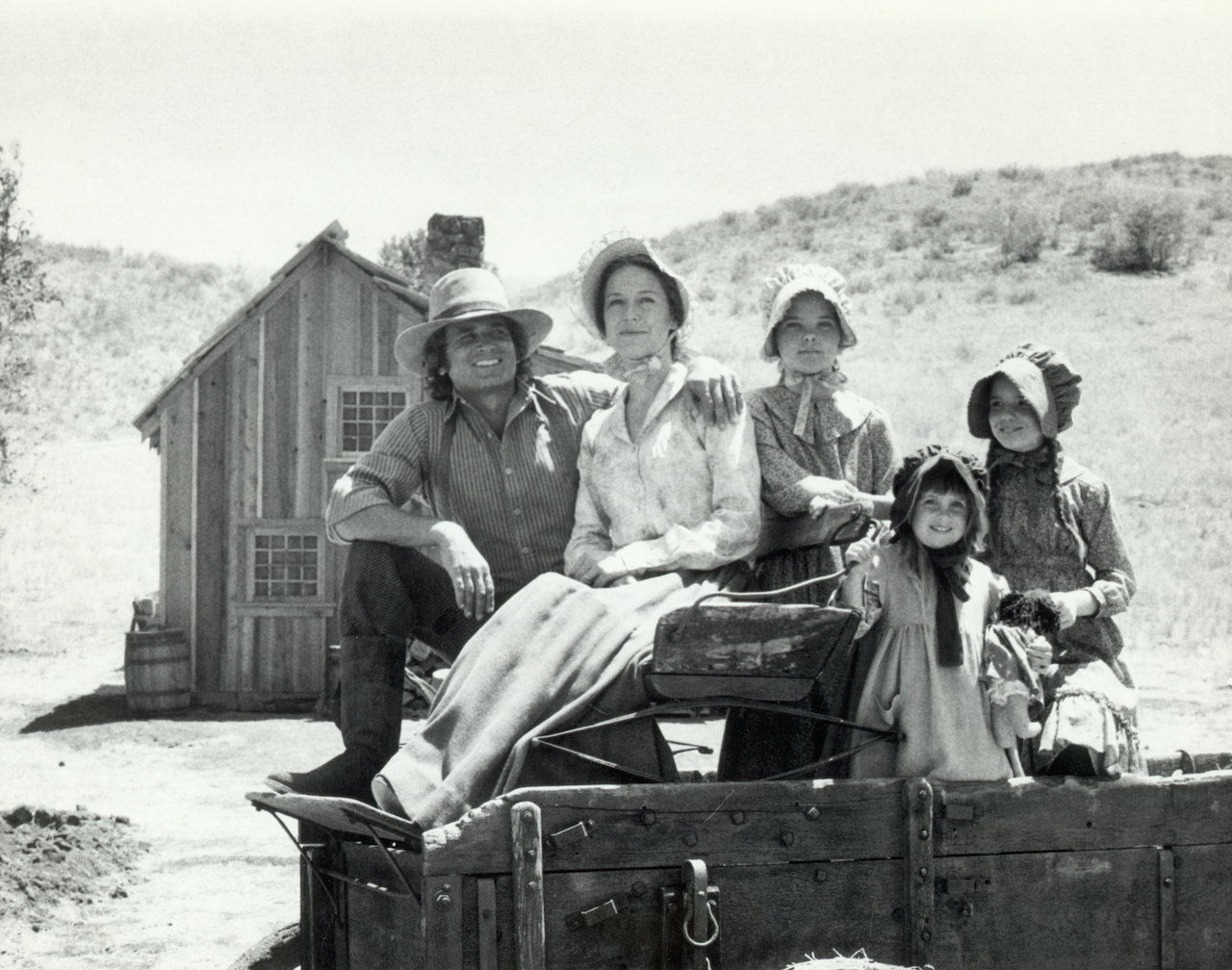 Michael Landon, Karen Grassle, Melissa Sue Anderson, Sidney/ Lindsey Greenbush, and Melissa Gilbert of 'Little House on the Prairie'