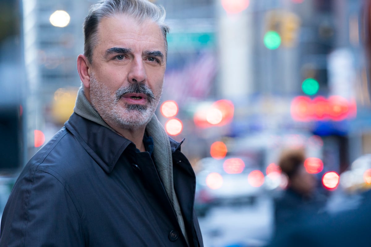 Chris Noth shoots a scene for "The Equalizer."
