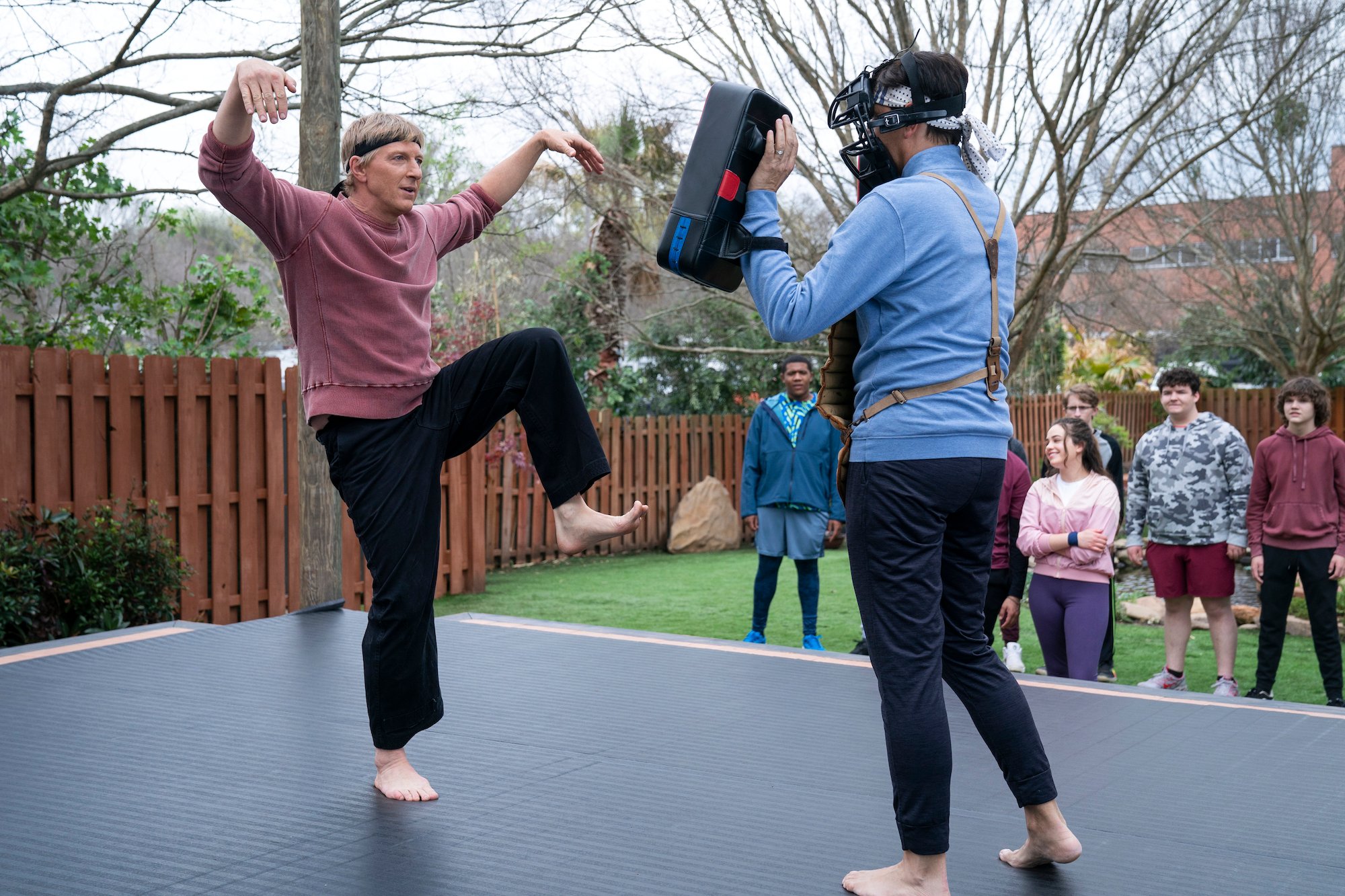 'Cobra Kai' Season 4: Johnny Lawrence tries a crane kick on Daniel LaRusso