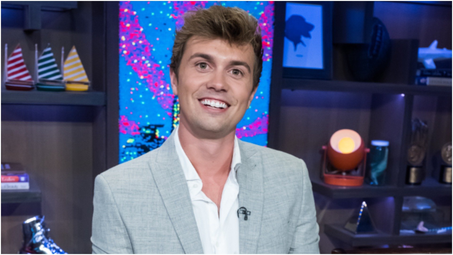 Conrad Empson from Below Deck Med during the season 3 reunion in the WWHL Clubhouse 