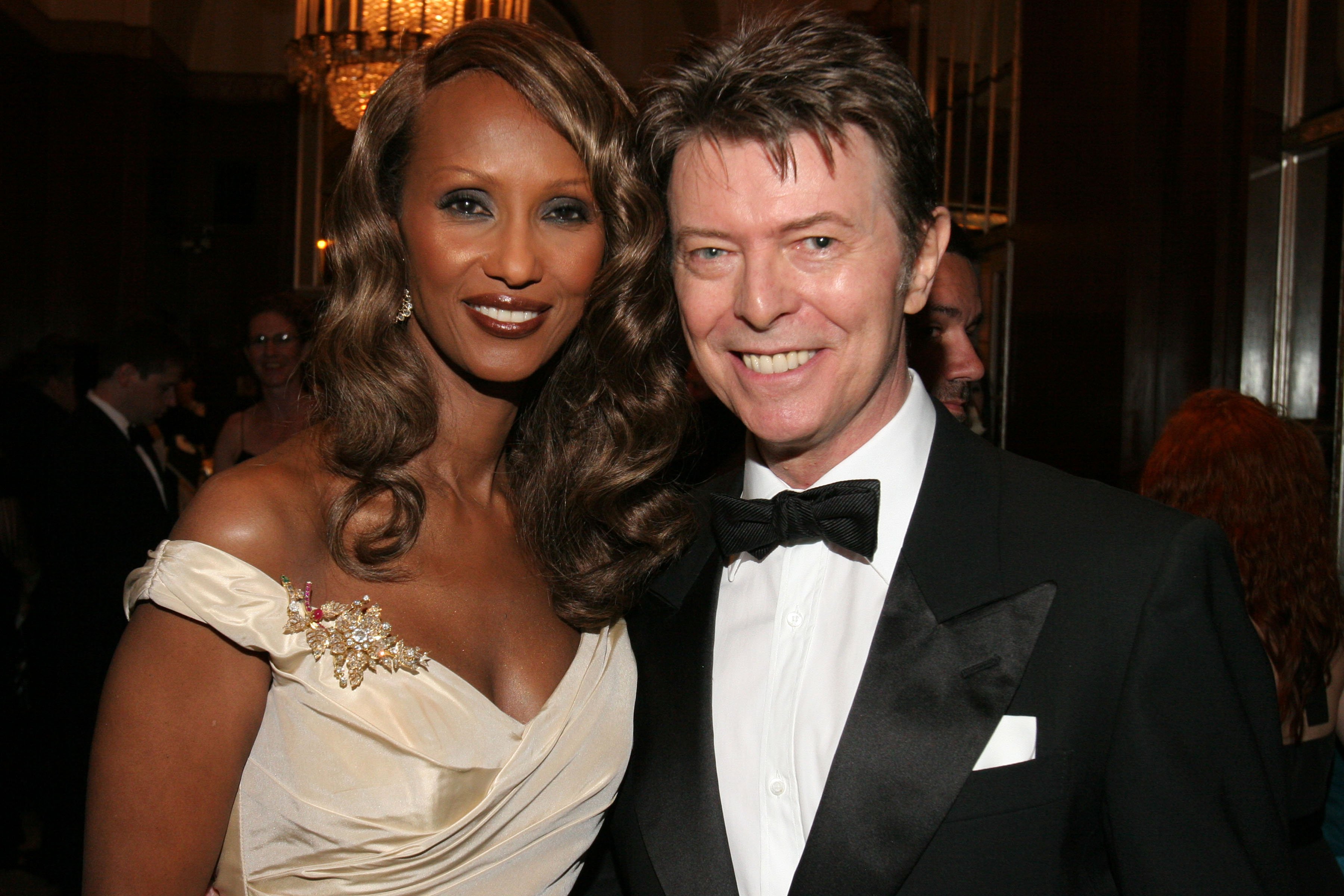Iman and David Bowie