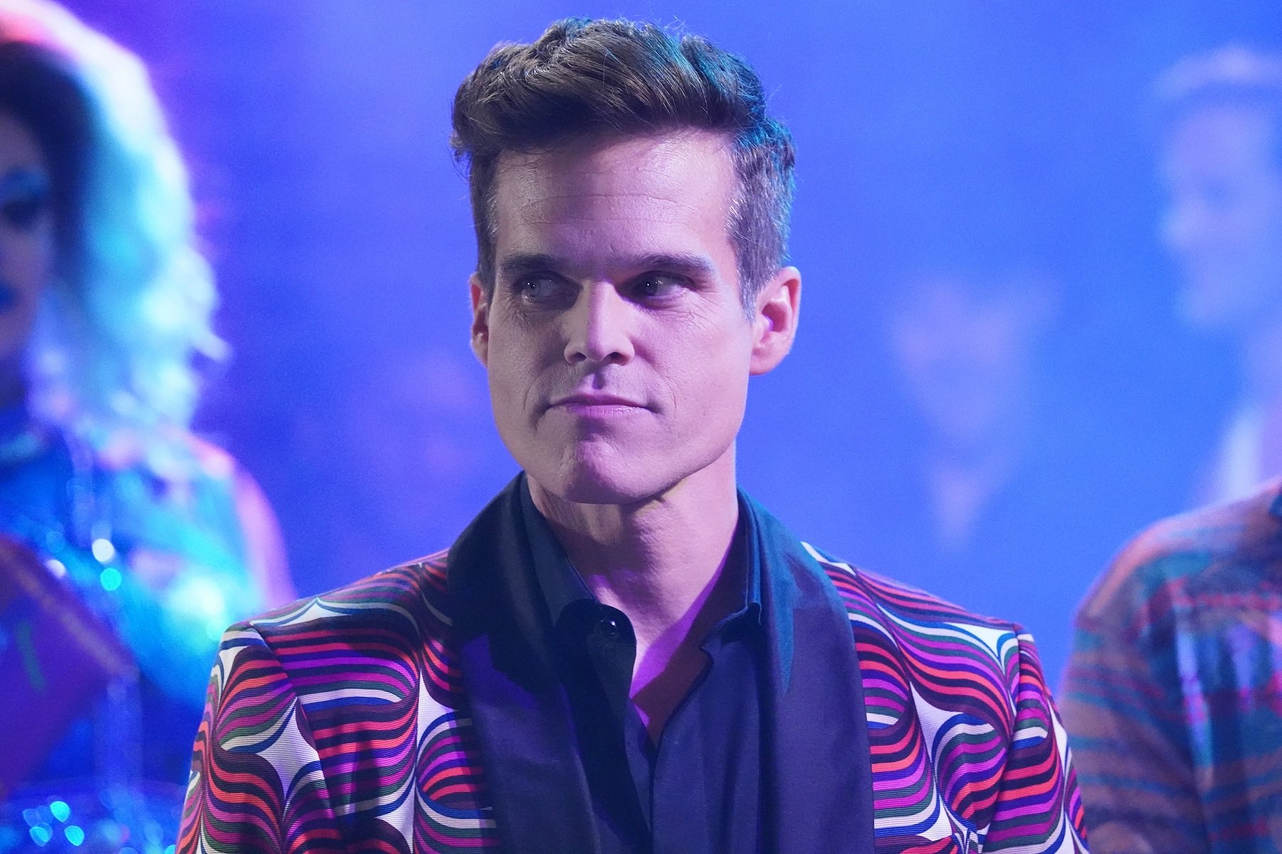 Days of Our Lives star Greg Rikaart in a paisley blazer